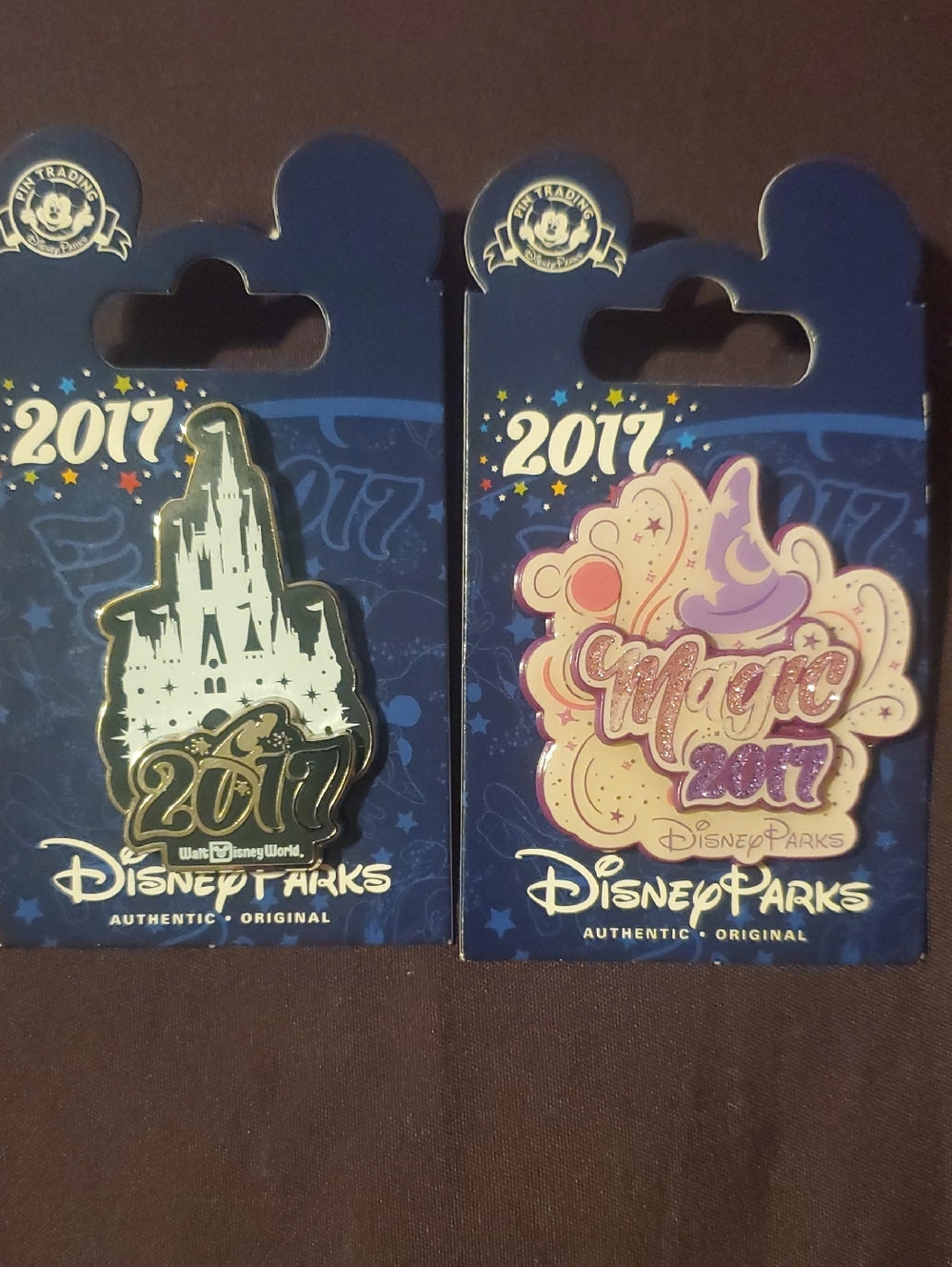Disney Parks 2017  Castle & Magic Trading Pin Set -